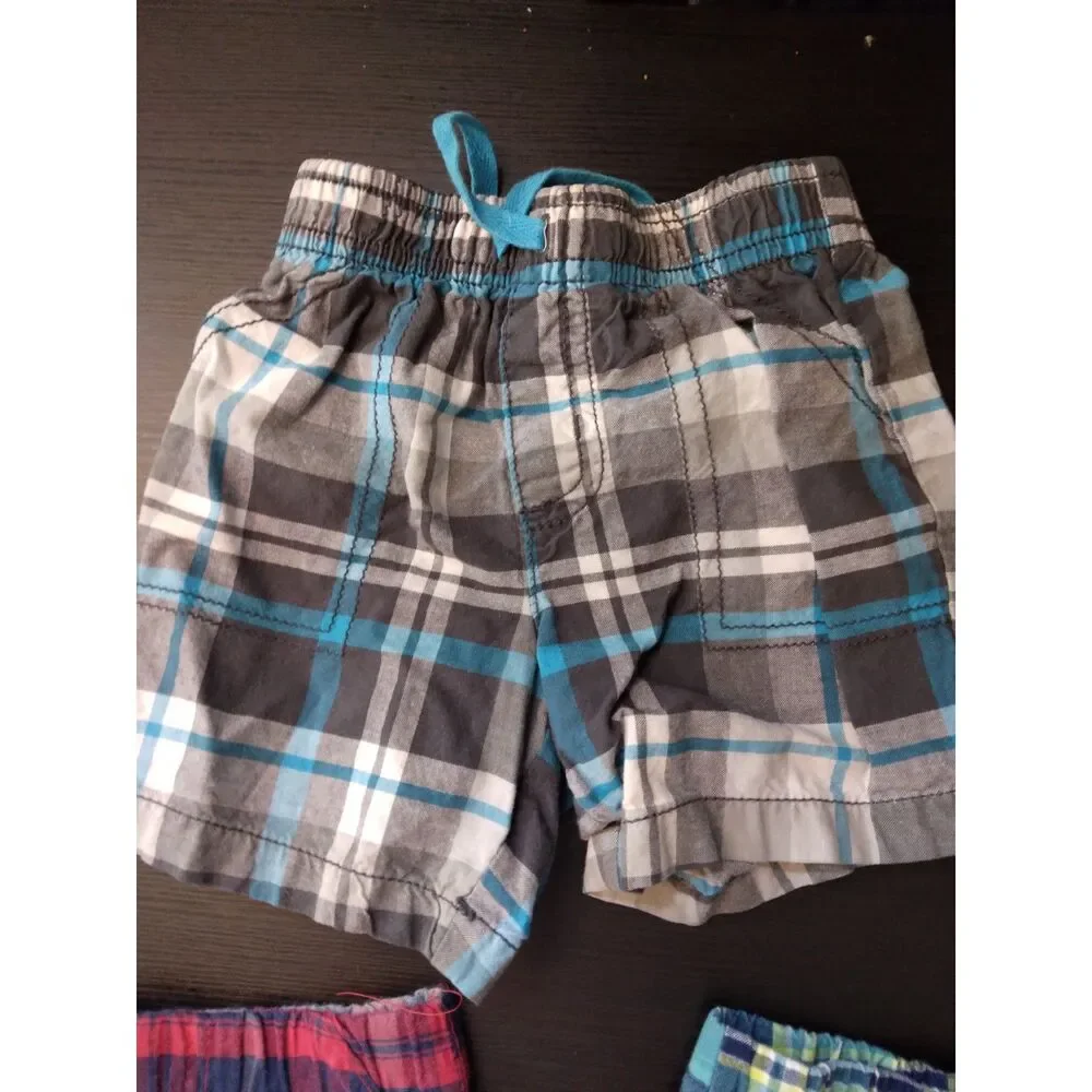 Carter's and Swiggles 12 months plaid shorts bundle lot of 3